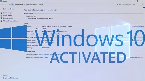 Activation windows 