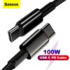 Baseus PD USB C To Type C Cable 100W QC4.0 3.0 USB-C
