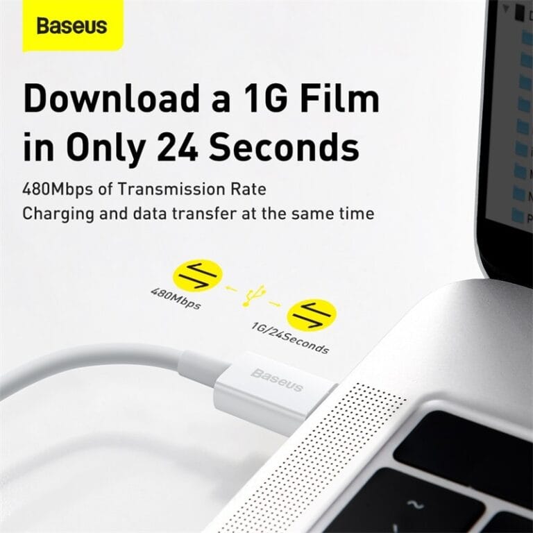 Baseus USB C Cable for iPhone 12 12 Pro Max Data Charging USB Cable PD 20W Fast Charge — YouShop DZ