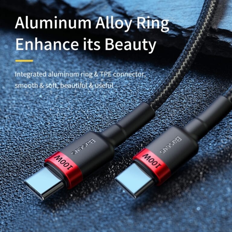baseus cable type-c vers type-c 100w pd charge 200cm — YouShop DZ