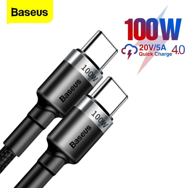 baseus cable type-c vers type-c 100w pd charge 200cm — YouShop DZ