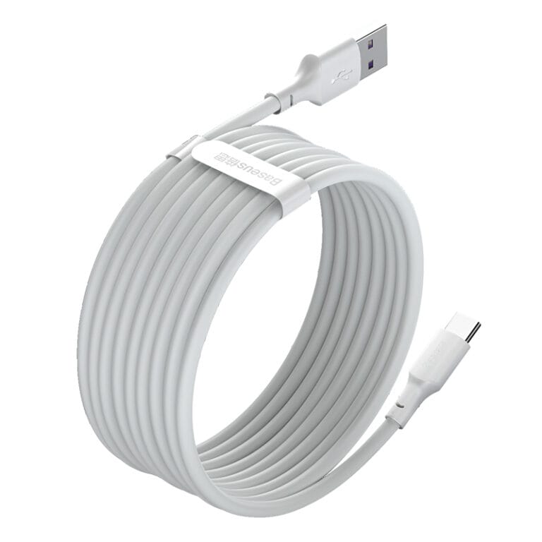 Baseus cable usb type-c 5A 150cm "2pcs" blanc — YouShop DZ