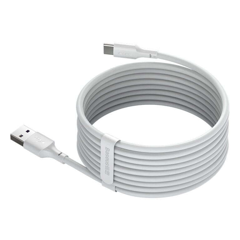 Baseus cable usb type-c 5A 150cm "2pcs" blanc — YouShop DZ