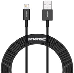 Baseus cable iphone 2.4A noir 200cm