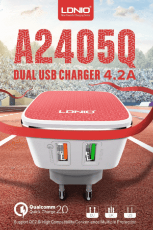 LDNIO  chargeur intelligent  Quick 2.0 2 Ports USB