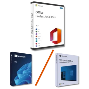 Pack Promotionnel Office 2021 Pro Plus + Windows 11 Pro/Windows 10 Pro