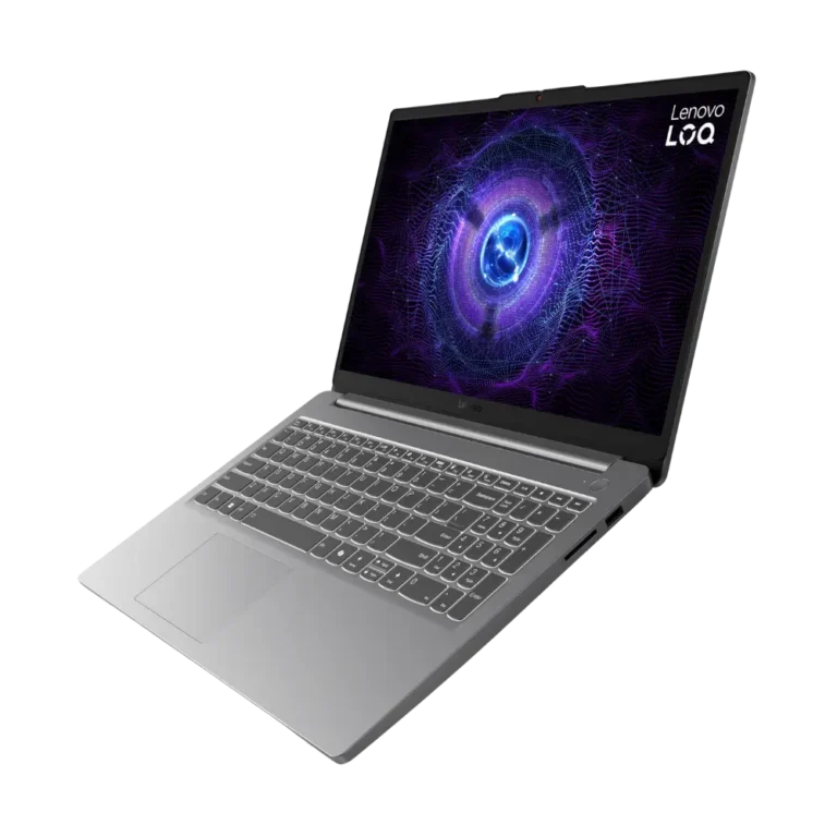 LAPTOP LENOVO LOQ RTX I7 I5 ALGERIE DROIT-FACE Performance du Lenovo LOQ 15 avec carte graphique RTX 4050 – rendu graphique immersif