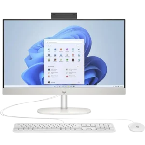 all in one hp 24 blance photo de face
