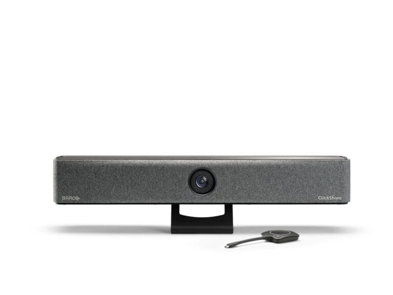Barco ClickShare Bar Core Algerie Vue Front YouShop 1 Barco ClickShare Bar Core - Vue de face avec ClickShare Button - Algérie YouShop DZ