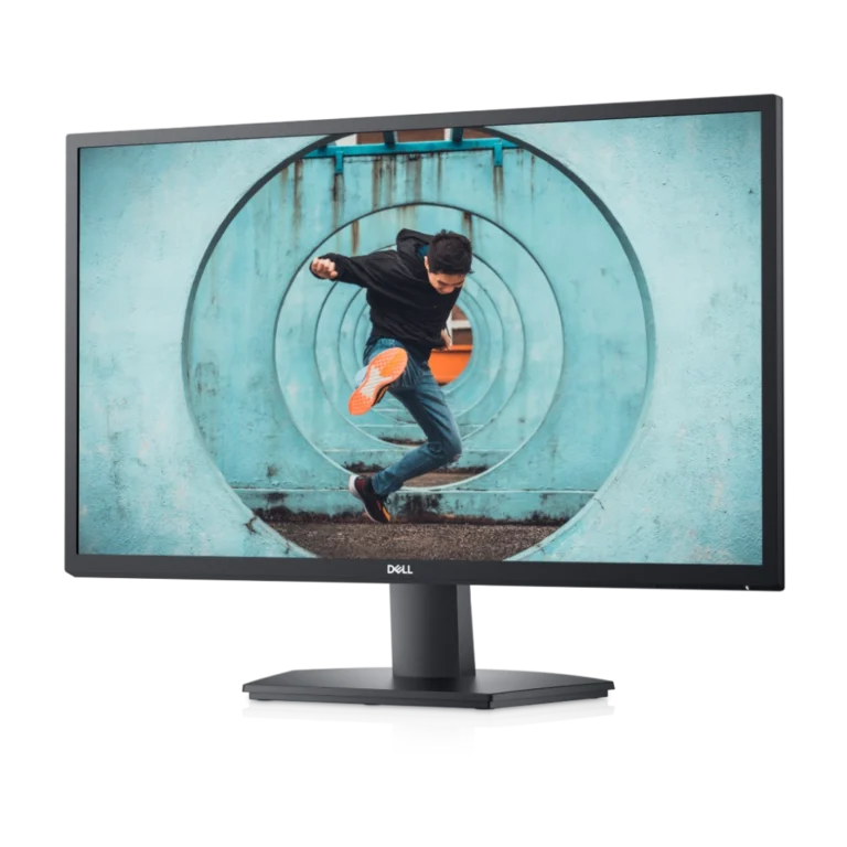 Écran Dell 27 pouces E2722H youshop algerie (4) Vue de trois quarts droite de l'écran Dell E2722H 27 pouces en fonctionnement