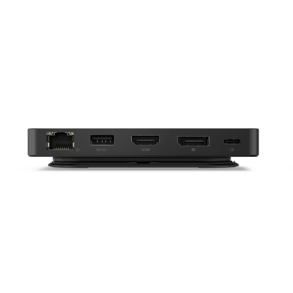Station d'accueil Lenovo USB-C Dual Display Travel Dock 40B90100EU face
