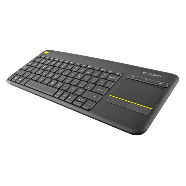 Logitech K400 Plus clavier sans fil youshop algerie (3) Logitech Wireless Touch Keyboard K400 Plus vue face laterale