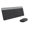Logitech MK470 (Graphite) vue face laterale