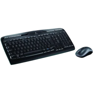 Logitech Wireless Desktop MK330 vue face laterale