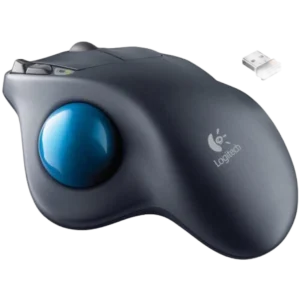 Logitech-Wireless-Trackball-M570 vue sur coté