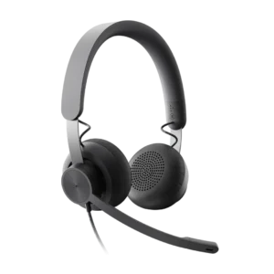 Logitech Zone Wired MSFT vue laterale avec micro