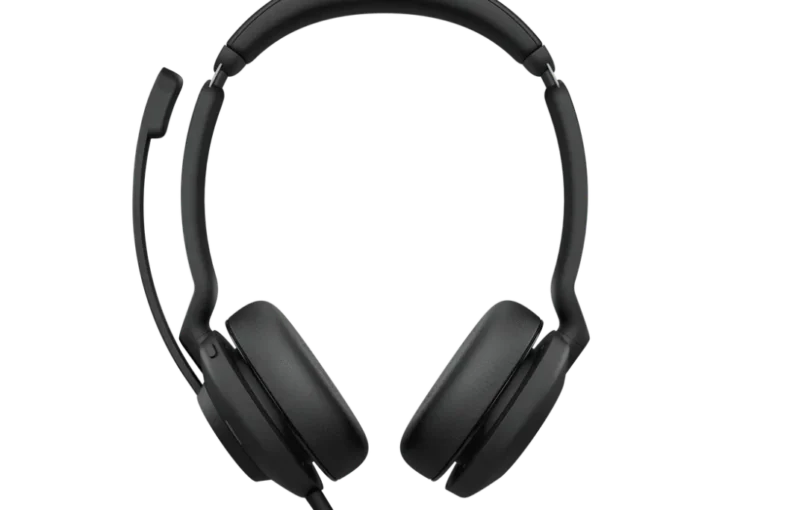 Casque filaire professionnel Jabra Evolve2 30 Duo Vue de face symétrique prix Algérie YouShop