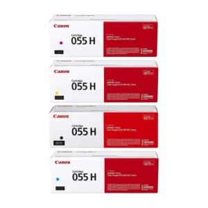 Canon CRG-055 — Pack Toners Cartouche 055 (BK 2 300 + CMY 2 100 pages) pour LBP660C / MF740C