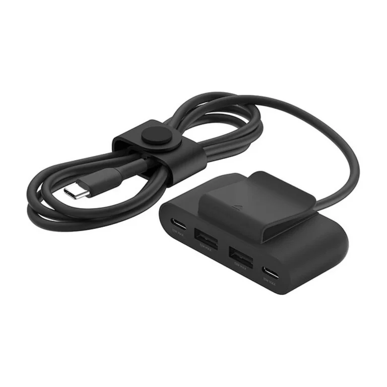 4h2di9.webp Belkin Hub de Charge 4 Ports USB-C et USB-A Noir — YouShop DZ