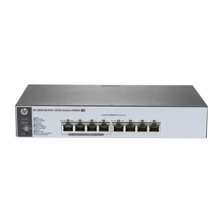 7v3qud.webp HP 1820-8G-PoE+ 65W (J9982A) - Switch 8 Ports Gigabit PoE+ — YouShop DZ