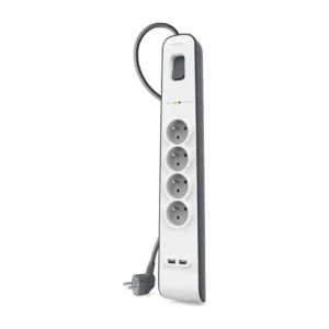 Belkin Multiprise Parafoudre 4 prises + 2 USB BSV401CA2M