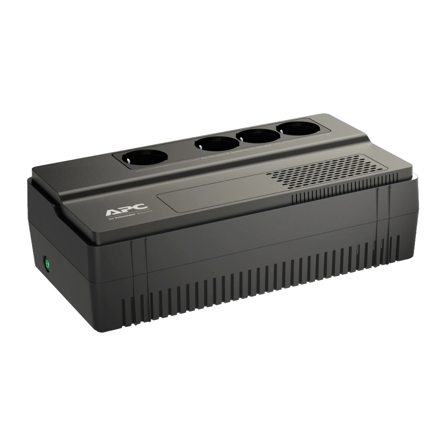 APC BV1000I-GR - Connectique arrière prises Schuko APC Back-UPS BV1000I-GR - Vue arrière prises Schuko et connecteur batterie