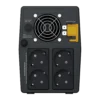 APC BVG2200I-GR - Connectique arrière 4 prises Schuko APC Back-UPS Pro Gaming BVG2200I-GR - Vue arrière 4 prises Schuko, ventilateur et connecteur batterie