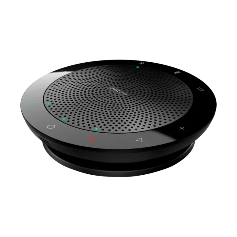 Speak 510 MS youshop algerie (2) Jabra Speak 510 MS vue perspective latérale montrant le design compact et les boutons de contrôle YouShop Algérie.