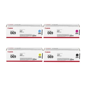 Canon — Pack Toner Original 069 (BK 2 100 + CMY 1 900 pages) pour MF752Cdw / MF754Cdw