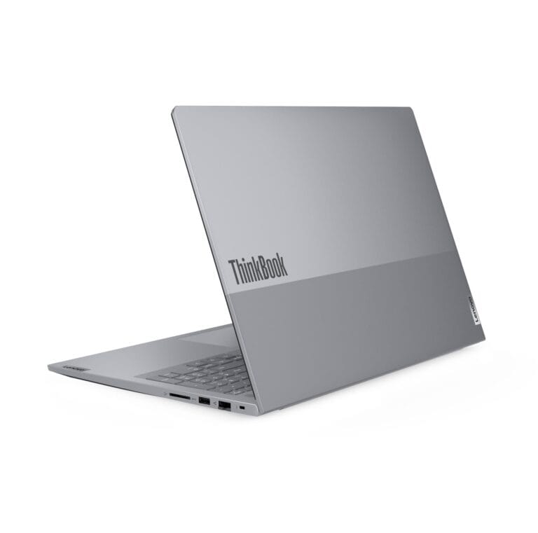 Lenovo ThinkBook 16 G9 IRL vue dessus capot ferme Algerie Lenovo ThinkBook 16 G9 IRL - vue dessus capot fermé finition aluminium Arctic Grey logo - YouShop Algérie