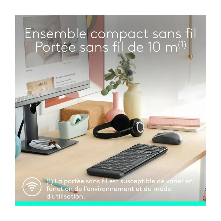 Logitech MK220 Combo Clavier + Souris Sans Fil AZERTY — YouShop DZ