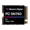WD SN740 — SSD NVMe PCIe Gen4 512 Go M.2 (5000 Mo/s)