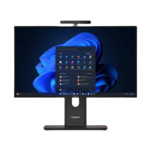 Lenovo ThinkCentre M90a Gen 6 AIO 13AV000FFM - vue de face écran Full HD 23.8" et webcam IR Windows Hello