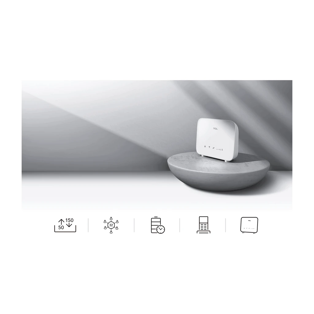TCL Linkhub HH40 Routeur 4G LTE Cat4 150 Mbps Wi-Fi 2x2 MIMO