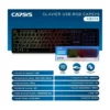 CAPSYS KB174 Clavier filaire USB RGB