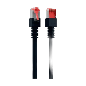 Cordon reseau Ekivalan Cat6A S/FTP noir 3 m - RJ45 LSZH snagless