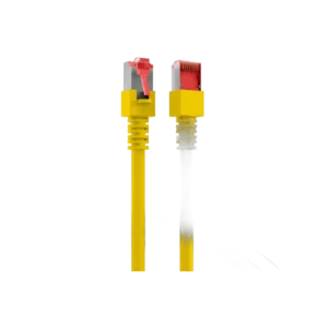 Cordon reseau Ekivalan Cat6A S/FTP jaune 3 m - RJ45 LSZH snagless
