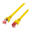 Cordon reseau Ekivalan Cat6A S/FTP jaune 3 m - RJ45 LSZH snagless — YouShop DZ