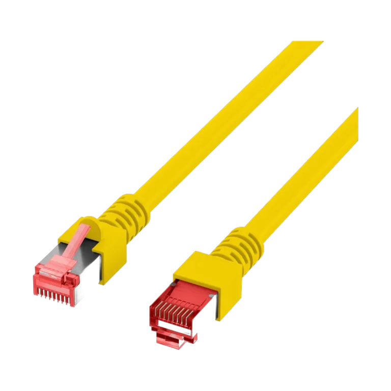 Cordon reseau Ekivalan Cat6A S/FTP jaune 3 m - RJ45 LSZH snagless — YouShop DZ