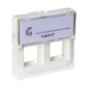 Plastron Keystone Ekivalan double 45x45 blanc (avec volets)