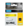 Ruban etiquette DYMO Rhino vinyle 12 mm jaune S0718450