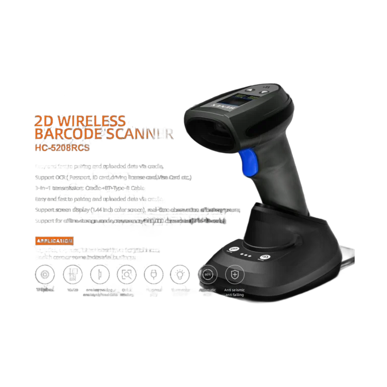 8ik8tr.webp Lecteur OCR HENEX HC-4208SRC — passeport / CIN / permis (Sans fil + socle) — YouShop DZ