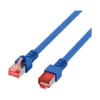 b6m2hi.webp Cordon reseau Ekivalan Cat6A S/FTP bleu 1 m - RJ45 LSZH snagless — YouShop DZ