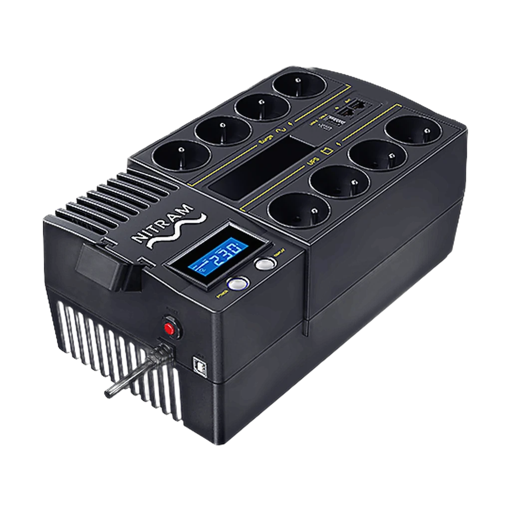 Onduleur NITRAM PowerBoxx PB700LCD - 700 VA / 420 W Line-Interactive Tour