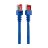 Cordon reseau Ekivalan Cat6A S/FTP bleu 3 m - RJ45 LSZH snagless