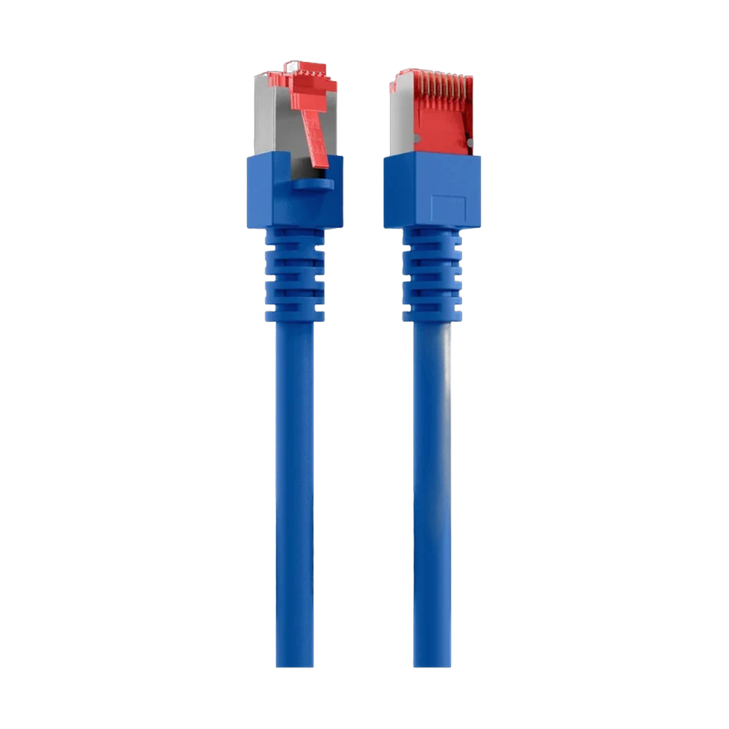 Cordon reseau Ekivalan Cat6A S/FTP bleu 3 m - RJ45 LSZH snagless