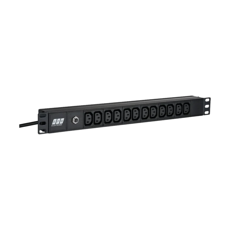 e8osjl.webp Bandeau de prises Ekivalan alu 19" 1U 6 prises IEC C13 + cordon IEC — YouShop DZ