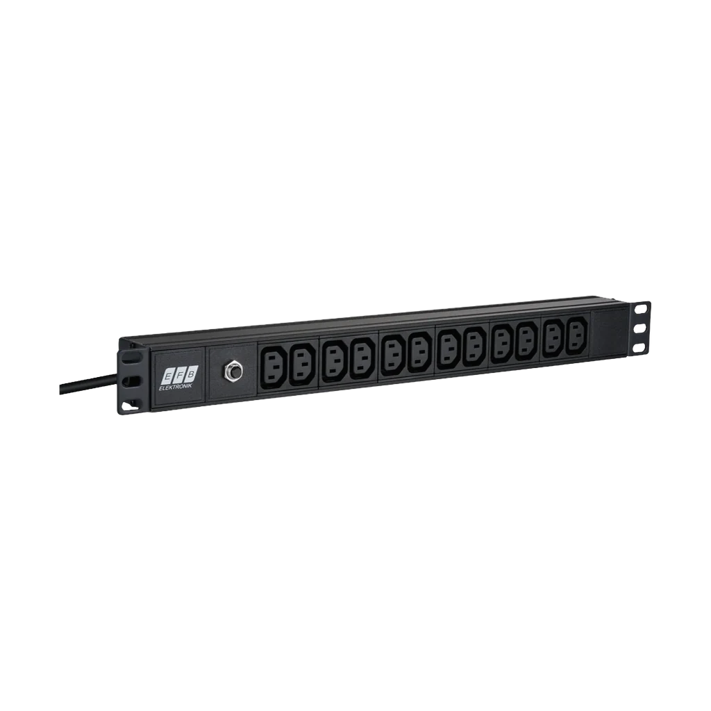 Bandeau de prises Ekivalan alu 19" 1U 6 prises IEC C13 + cordon IEC