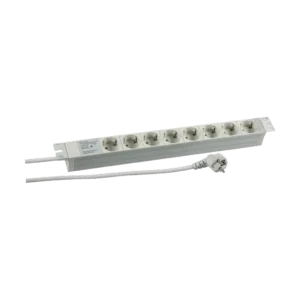Bandeau de prises Ekivalan 19" 8 prises FR - cordon 2 m + voyant