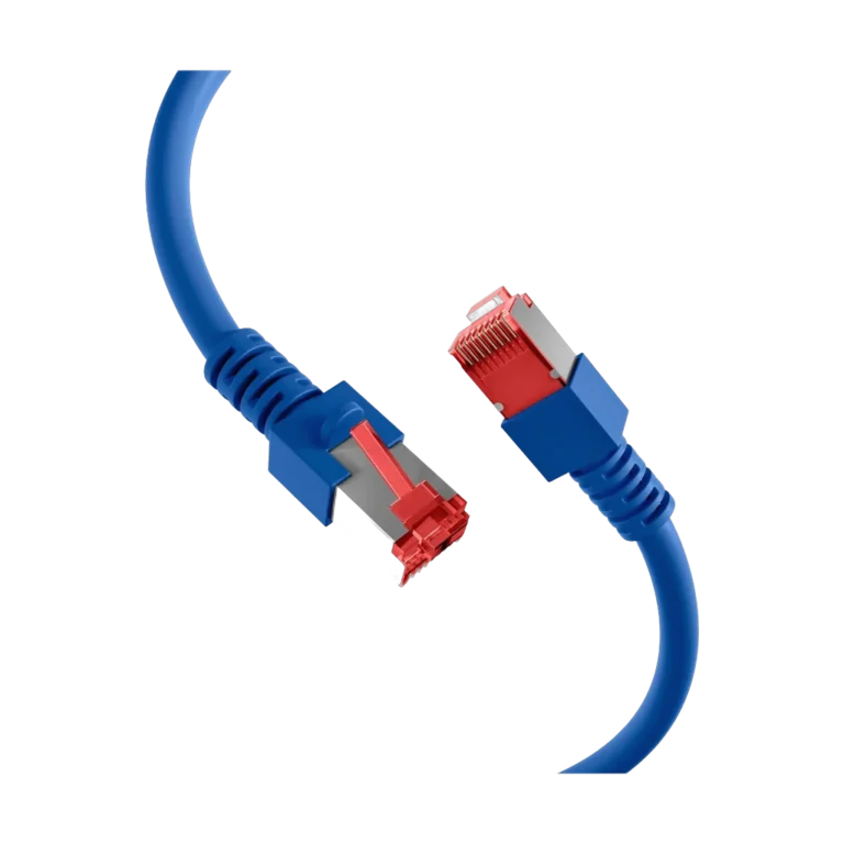 jvzx1z.webp Cordon reseau Ekivalan Cat6A S/FTP bleu 1 m - RJ45 LSZH snagless — YouShop DZ